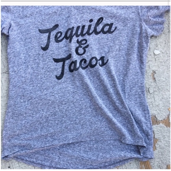 Signorelli short sleeve t shirt. V neck Tacos & tequila - Picture 2 of 6